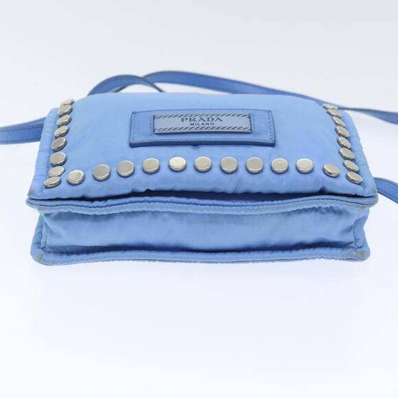 PRADA Shoulder Bag Nylon Blue - Picture 9 of 12